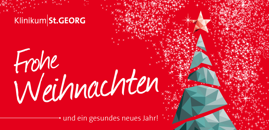 Weihnachtsgrüße der Mitarbeiter des Klinikums St. Georg