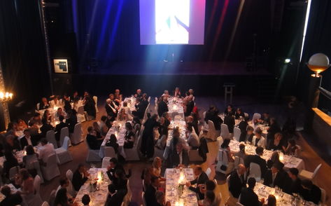 Deutsch-französische HNO-Tagung Essen 2012 Trikolore-Beleuchtung