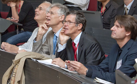 Prof. Hüttenbrink und Prof. Romanet