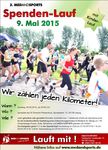 Plakat zum MEDANDSPORTS Spendenlauf zugunsten der Kinderklinik im St. Georg